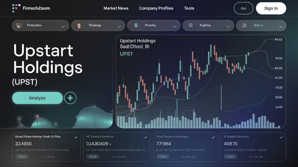 Why does FintechZoom cover UPST stock